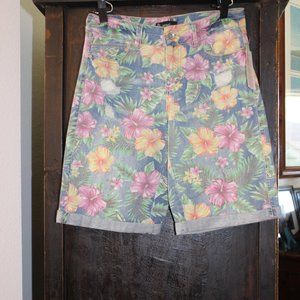 New Signature Studio Denim Tropical Bermudas